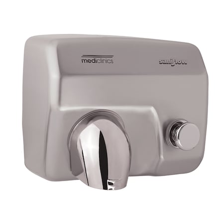 Saniflow PUSH-BUTTON HAND DRYER - SATIN STAINLESS STEEL E88CS-UL